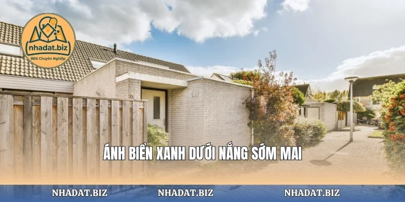 Ánh biển xanh dưới nắng sớm mai
