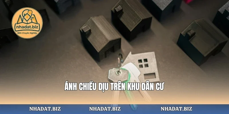 Ánh chiều dịu trên khu dân cư