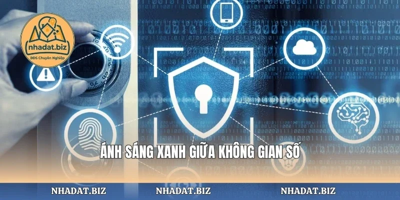 Ánh sáng xanh giữa không gian số