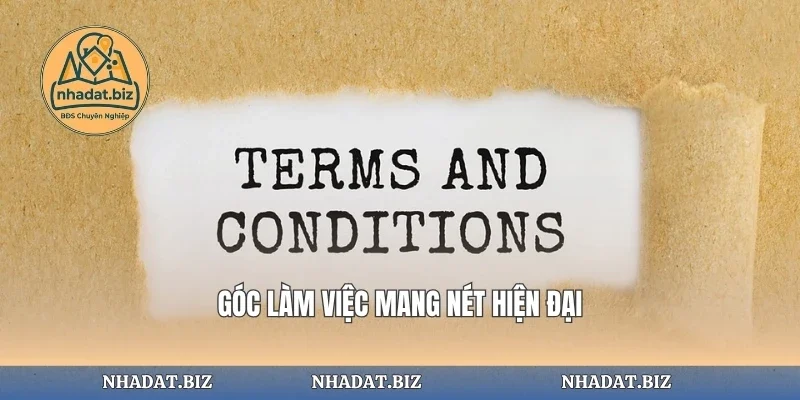 Góc làm việc mang nét hiện đại