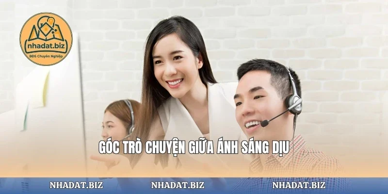 Góc trò chuyện giữa ánh sáng dịu