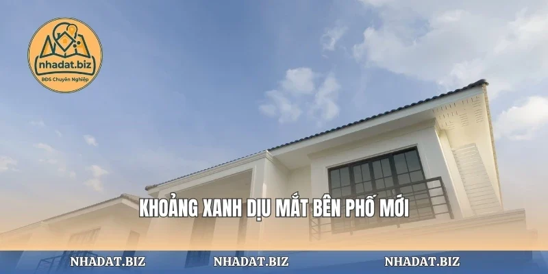 Khoảng xanh dịu mắt bên phố mới