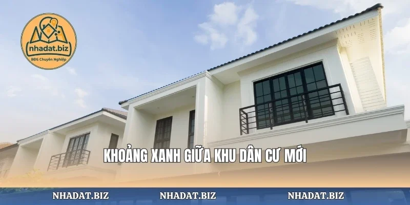 Khoảng xanh giữa khu dân cư mới