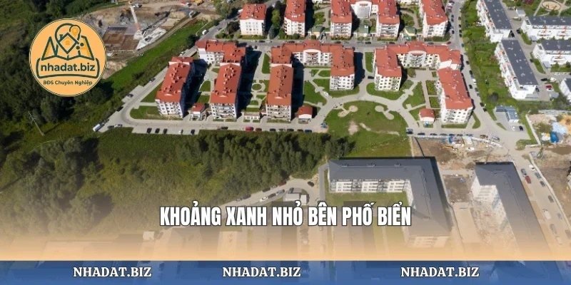 Khoảng xanh nhỏ bên phố biển