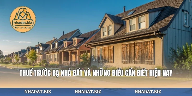 Thuế Trước Bạ Nhà Đất