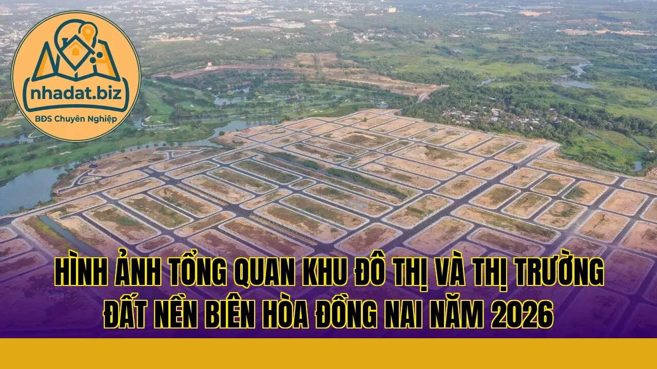 Hình ảnh tổng quan khu đô thị và thị trường đất nền Biên Hòa Đồng Nai năm 2026